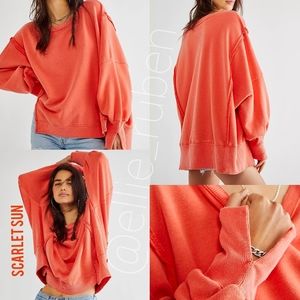 Free People Scarlet Sun Sweatshirt